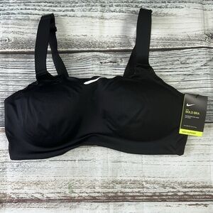 Nike Black Women's Plus High Support Blk Bra Sz 42-DD